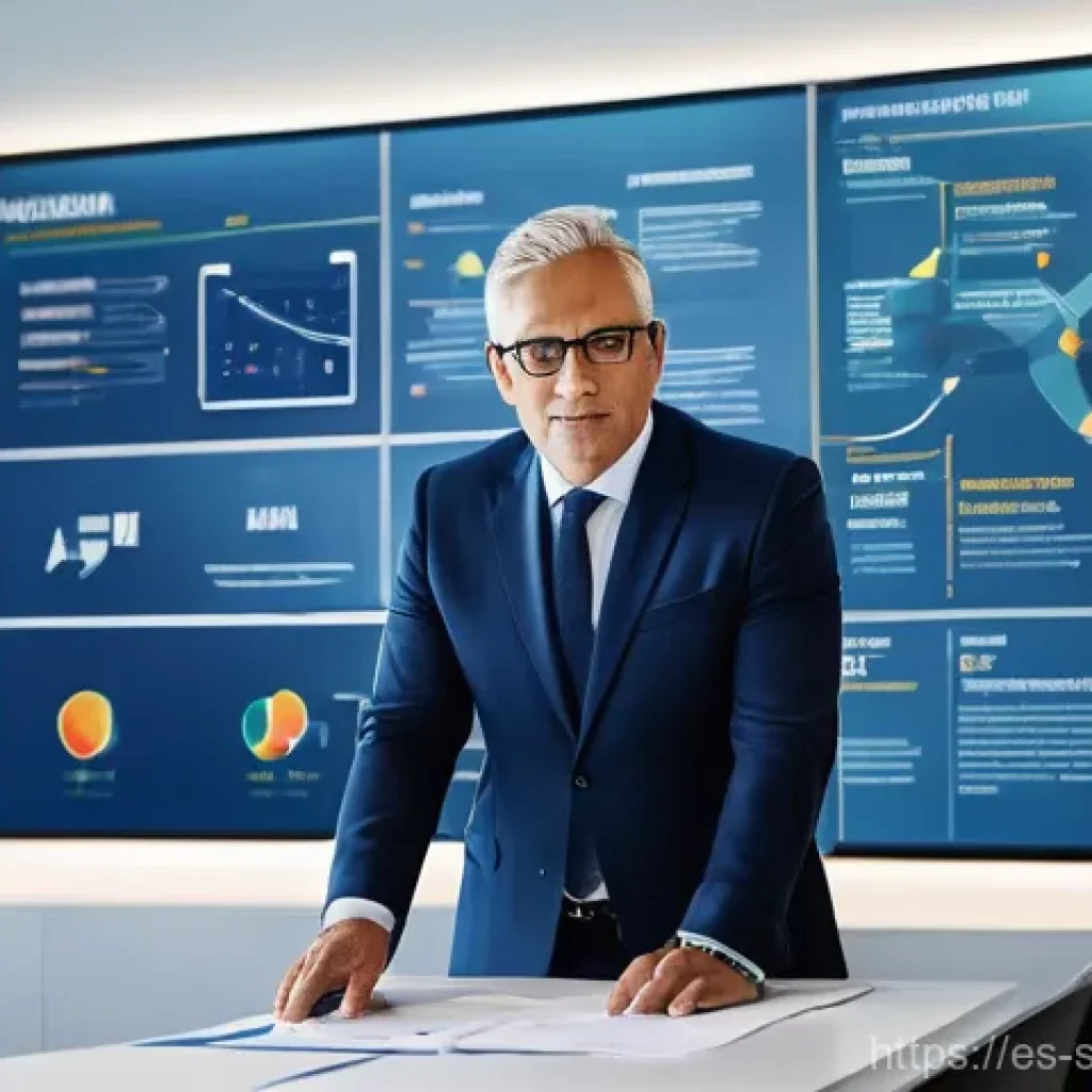 스포츠경영관리사와 스포츠 코칭 철학 - **Prompt Title: Strategic Visionary in Sports Management**
    **Image Prompt:** A mature, confident...