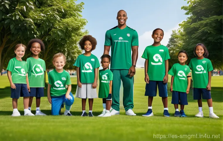 스포츠경영관리사와 스폰서 관리 사례 - **Prompt:** A sleek, modern sports management control room or office filled with a diverse team of p...